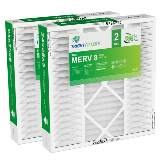 2 Pack of 24x25x5  Air Filter