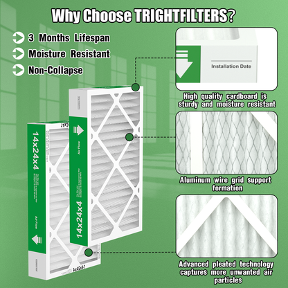 2 Pack of 14x24x4 Air Filter