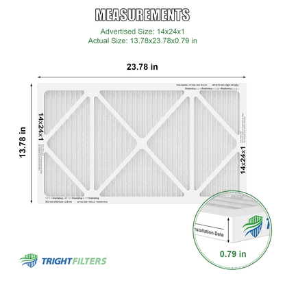 14x24x1 MERV-8 Air Filter (4-Pack)