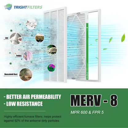 14x25x1 MERV-8 Air Filter (4-Pack)