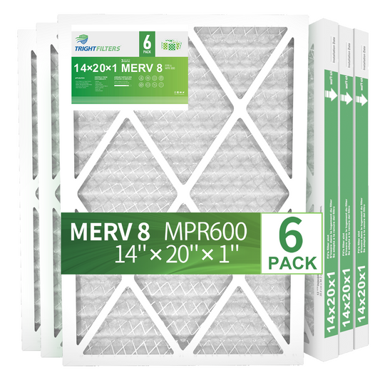 6 Pack of 14x20x1 Air Filter