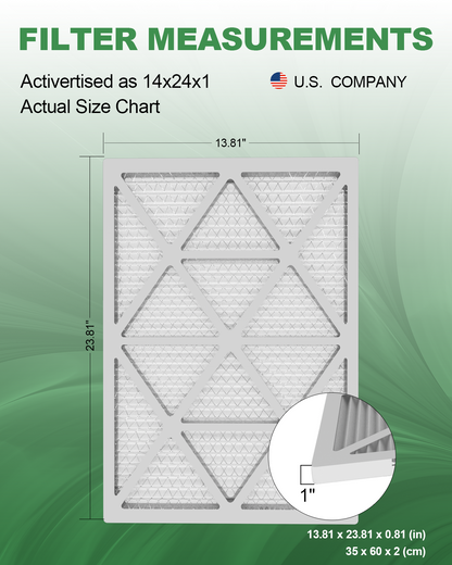 6 Pack of 14x24x1 Air Filter