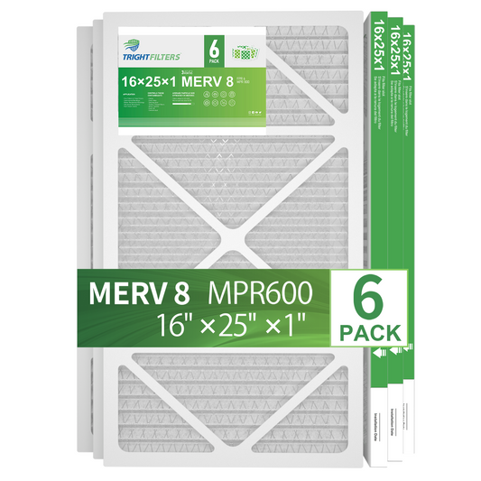 6 Pack of 16x25x1 Air Filter
