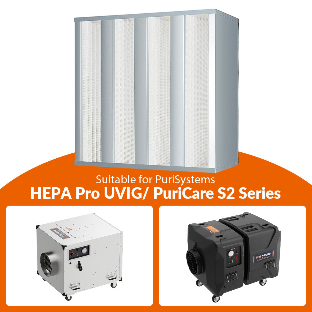 AlorAir F8 Medium Efficiency Filter Compatible with HEPA Pro UVIG/PuriCare S2/PuriCare S2 UV/PuriCare S2 UVIG-1 Pack