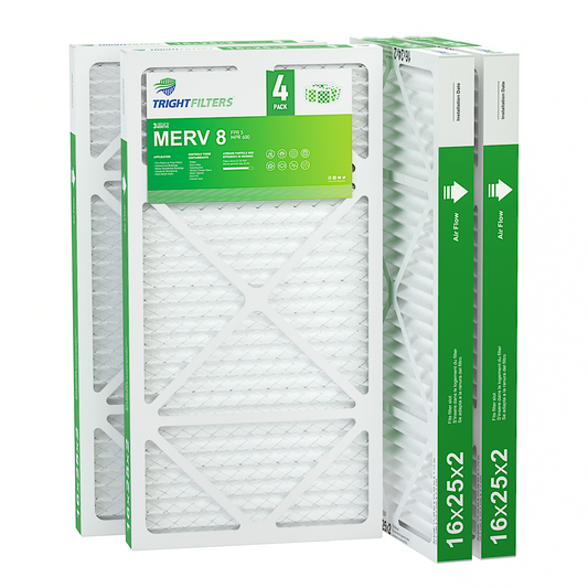 4 Pack of 16x25x2 Air Filter