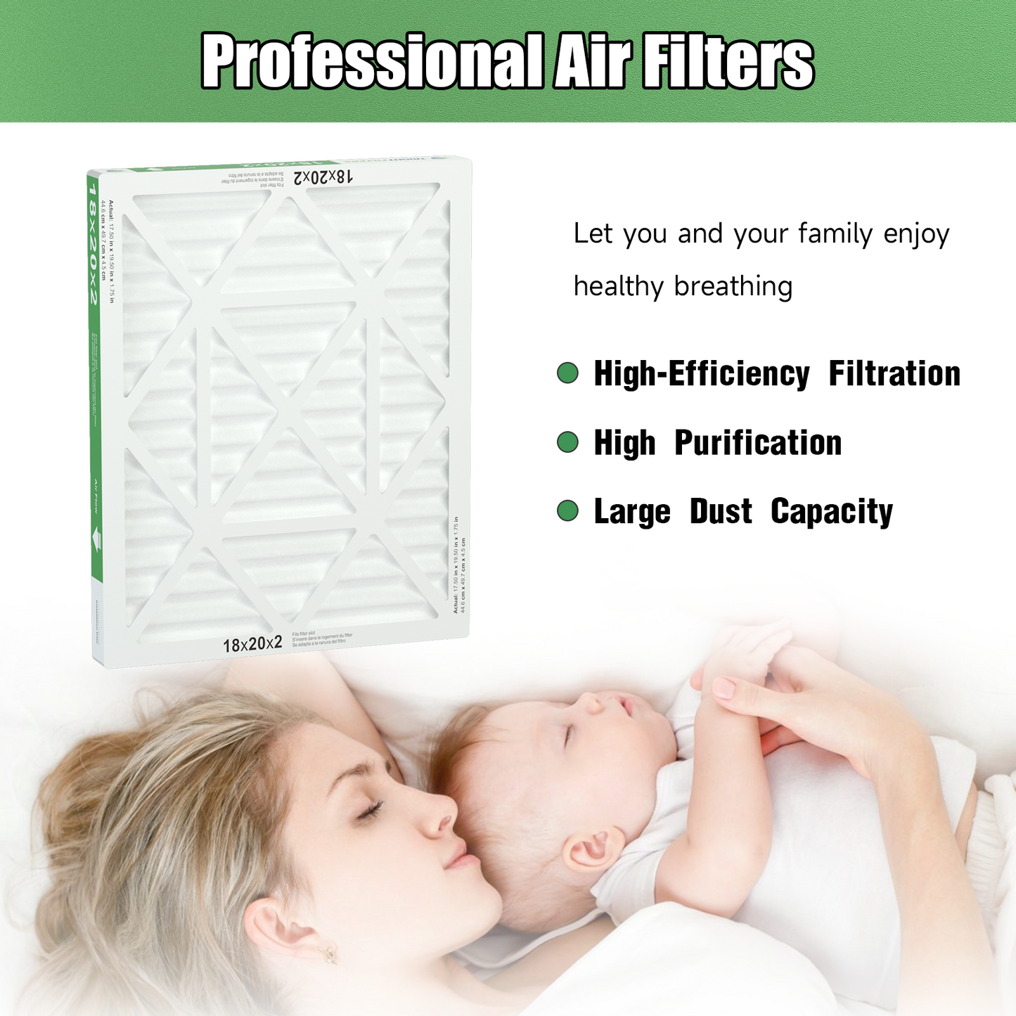 4 Pack of 18x20x2 Air Filter