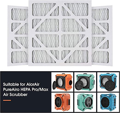 AlorAir® 10 Pack MERV-10 filter for PureAiro HEPA Pro/PureAiro HEPA Max Air Scrubber