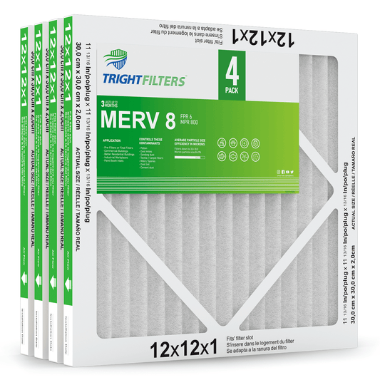 12x12x1 MERV-8 Air Filter (4-Pack)