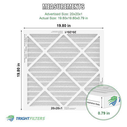 20x20x1 MERV-8 Air Filter (4-Pack)