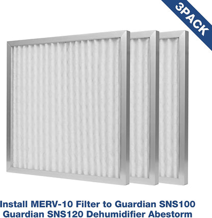Abestorm 3-Pack MERV-10 Filter for Guardian SNS100/SNS120