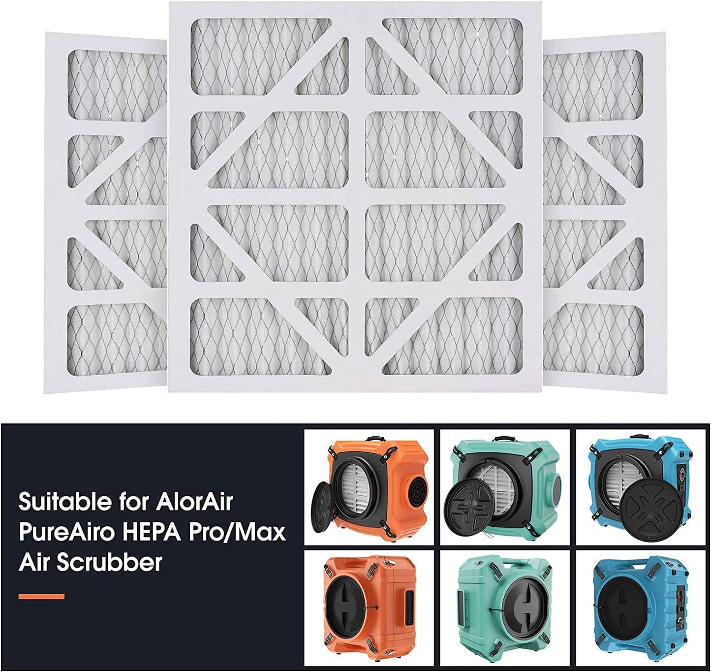 AlorAir® 5 Pack MERV-10 Air Filter for PureAiro HEPA Pro/ PureAiro HEPA Max