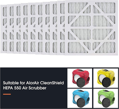 AlorAir® MERV-10 Filter 10 Pack for Cleanshield Hepa 550