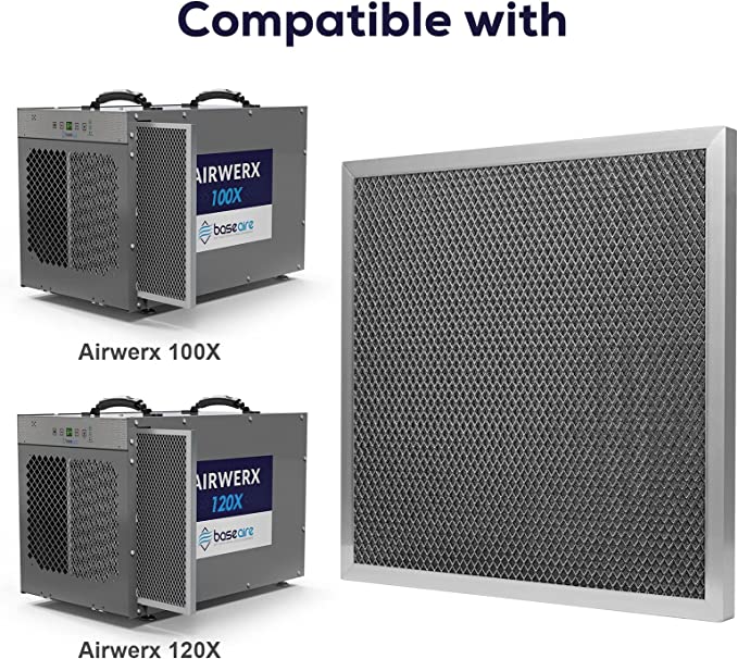 BASEAIRE 3 Pack MERV-1 Filter for AirWerx100X / AirWerx120X